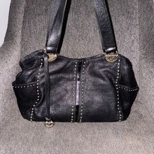 Brighton Black Studded Shoulder Bag